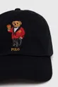 Polo Ralph Lauren czapka z daszkiem bawełniana czarny
