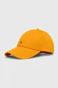 pomarańczowy Tommy Hilfiger czapka z daszkiem bawełniana Męski