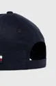 Βαμβακερό καπέλο του μπέιζμπολ Tommy Hilfiger σκούρο μπλε