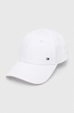 Tommy Hilfiger pamut baseball sapka sima fehér AM0AM12035