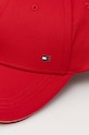 Tommy Hilfiger czapka z daszkiem bawełniana AM0AM12035 czerwony SS25