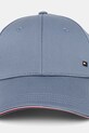 Bavlnená šiltovka Tommy Hilfiger AM0AM12035 modrá SS25