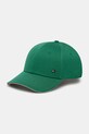 Tommy Hilfiger șapcă de baseball din bumbac verde AM0AM12035
