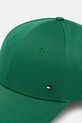 Tommy Hilfiger șapcă de baseball din bumbac AM0AM12035 verde SS25