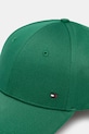 Tommy Hilfiger șapcă de baseball din bumbac AM0AM12035 verde SS25