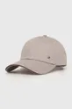 γκρί Βαμβακερό καπέλο του μπέιζμπολ Tommy Hilfiger Ανδρικά