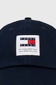 Bavlněná baseballová čepice Tommy Jeans AM0AM12016 námořnická modř NC24