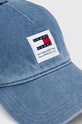 Tommy Jeans czapka z daszkiem bawełniana AM0AM12019 niebieski SS24