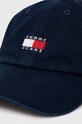 Хлопковая кепка Tommy Jeans AM0AM12020 тёмно-синий SS25