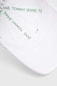 Tommy Jeans czapka z daszkiem bawełniana biały AM0AM12024