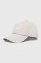 γκρί Βαμβακερό καπέλο του μπέιζμπολ Tommy Jeans Ανδρικά
