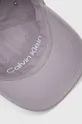 szary Calvin Klein czapka z daszkiem bawełniana