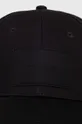 Βαμβακερό καπέλο του μπέιζμπολ Calvin Klein μαύρο