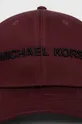 Βαμβακερό καπέλο του μπέιζμπολ Michael Kors μπορντό