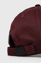 Akcesoria Michael Kors czapka z daszkiem bawełniana CH3002Y35Z bordowy