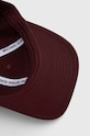Michael Kors czapka z daszkiem bawełniana bordowy CH3002Y35Z