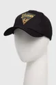 czarny Guess czapka z daszkiem bawełniana Męski