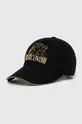 μαύρο Βαμβακερό καπέλο του μπέιζμπολ Just Cavalli Ανδρικά