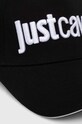 Just Cavalli czapka z daszkiem bawełniana czarny 76QAZK30.ZG192