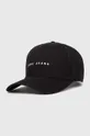 μαύρο Βαμβακερό καπέλο του μπέιζμπολ Pepe Jeans NATHAN Ανδρικά