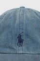 Akcesoria Polo Ralph Lauren czapka z daszkiem jeansowa 710935283 niebieski