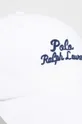 Βαμβακερό καπέλο του μπέιζμπολ Polo Ralph Lauren λευκό