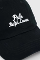 Polo Ralph Lauren czapka z daszkiem bawełniana czarny