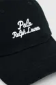 Бавовняна бейсболка Polo Ralph Lauren чорний