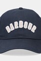 Bombažna bejzbolska kapa Barbour MHA0840 mornarsko modra SS25