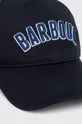 Bombažna bejzbolska kapa Barbour mornarsko modra