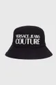 crna Pamučni šešir Versace Jeans Couture Muški
