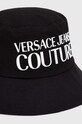 Versace Jeans Couture kapelusz bawełniany 76GAZK04.ZG268 czarny SS24