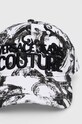 Versace Jeans Couture czapka z daszkiem bawełniana 76GAZK10.ZG267 biały SS24