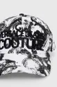 Pamučna kapa sa šiltom Versace Jeans Couture bijela