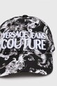 Versace Jeans Couture șapcă de baseball din bumbac 76GAZK10.ZG267 negru SS24