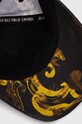 Versace Jeans Couture czapka z daszkiem bawełniana czarny 76GAZK17.ZG277