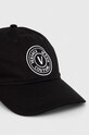 Versace Jeans Couture pamut baseball sapka 76GAZK26.ZG205 fekete SS24