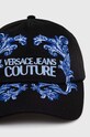 Versace Jeans Couture czapka z daszkiem bawełniana 76GAZK33.ZG270 czarny SS24