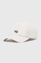 Y-3 șapcă de baseball din bumbac Dad Cap bumbac bej IN2390