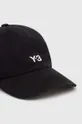 Βαμβακερό καπέλο του μπέιζμπολ Y-3 Dad Cap μαύρο
