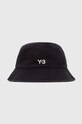 Y-3 kapelusz bawełniany Bucket Hat bawełna czarny IX7000