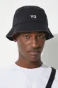 Bavlnený klobúk Y-3 Bucket Hat Pánsky