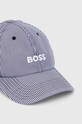 BOSS czapka bawełniana 50513203 granatowy SS24