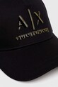 Armani Exchange șapcă de baseball din bumbac 954227.4R121 negru SS24