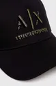 Bombažna bejzbolska kapa Armani Exchange črna