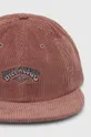 Κοτλέ καπέλο μπέιζμπολ Billabong ροζ