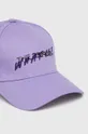 The Kooples czapka z daszkiem bawełniana fioletowy