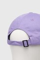 Akcesoria The Kooples czapka z daszkiem bawełniana AMHA28006K fioletowy