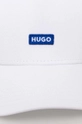 Hugo Blue berretto da baseball in cotone bianco