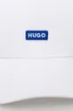 Pamučna kapa sa šiltom Hugo Blue bijela